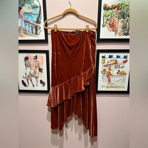 Ralph Lauren Black Label Velvet Skirt